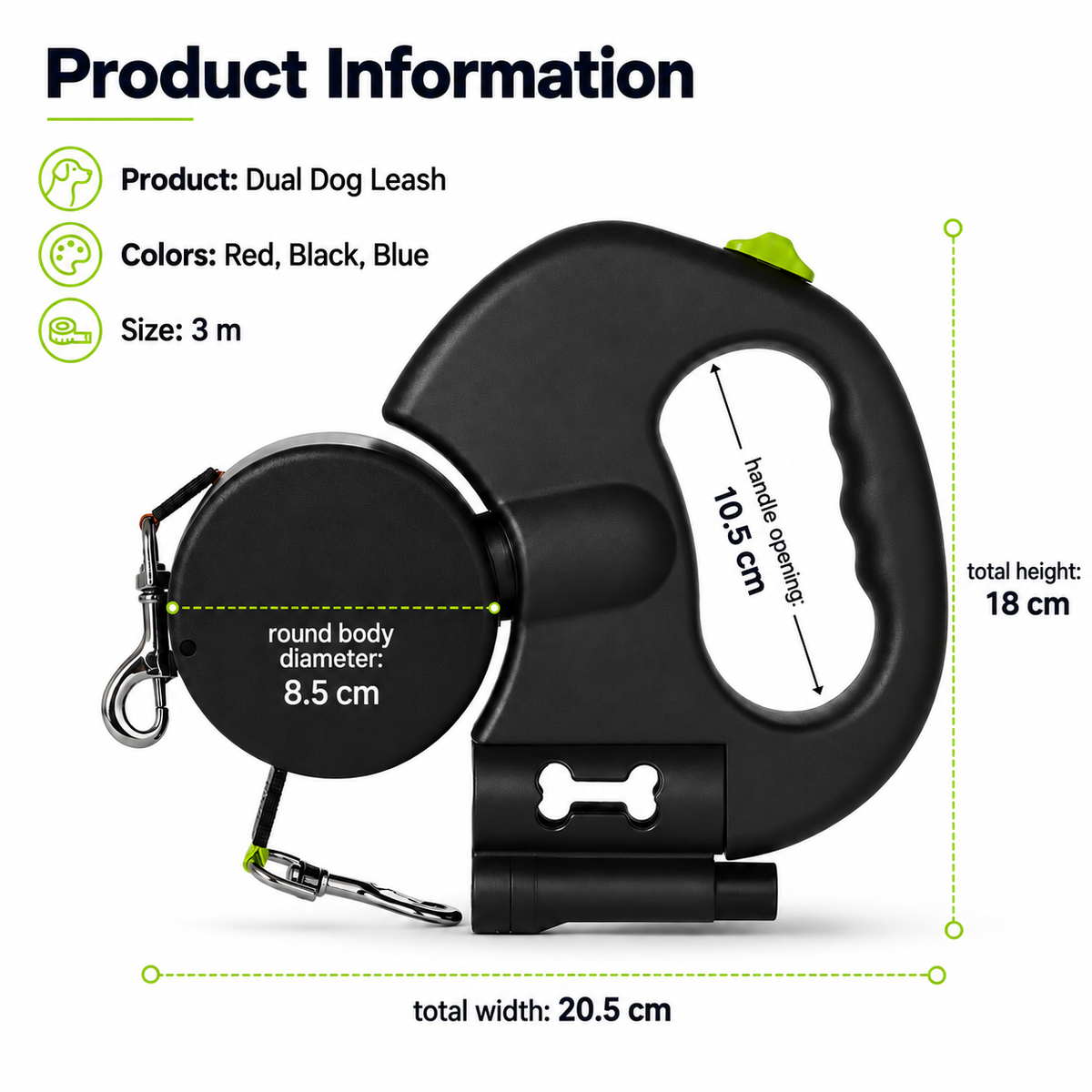 TwinWalk - Retractable Double Leash